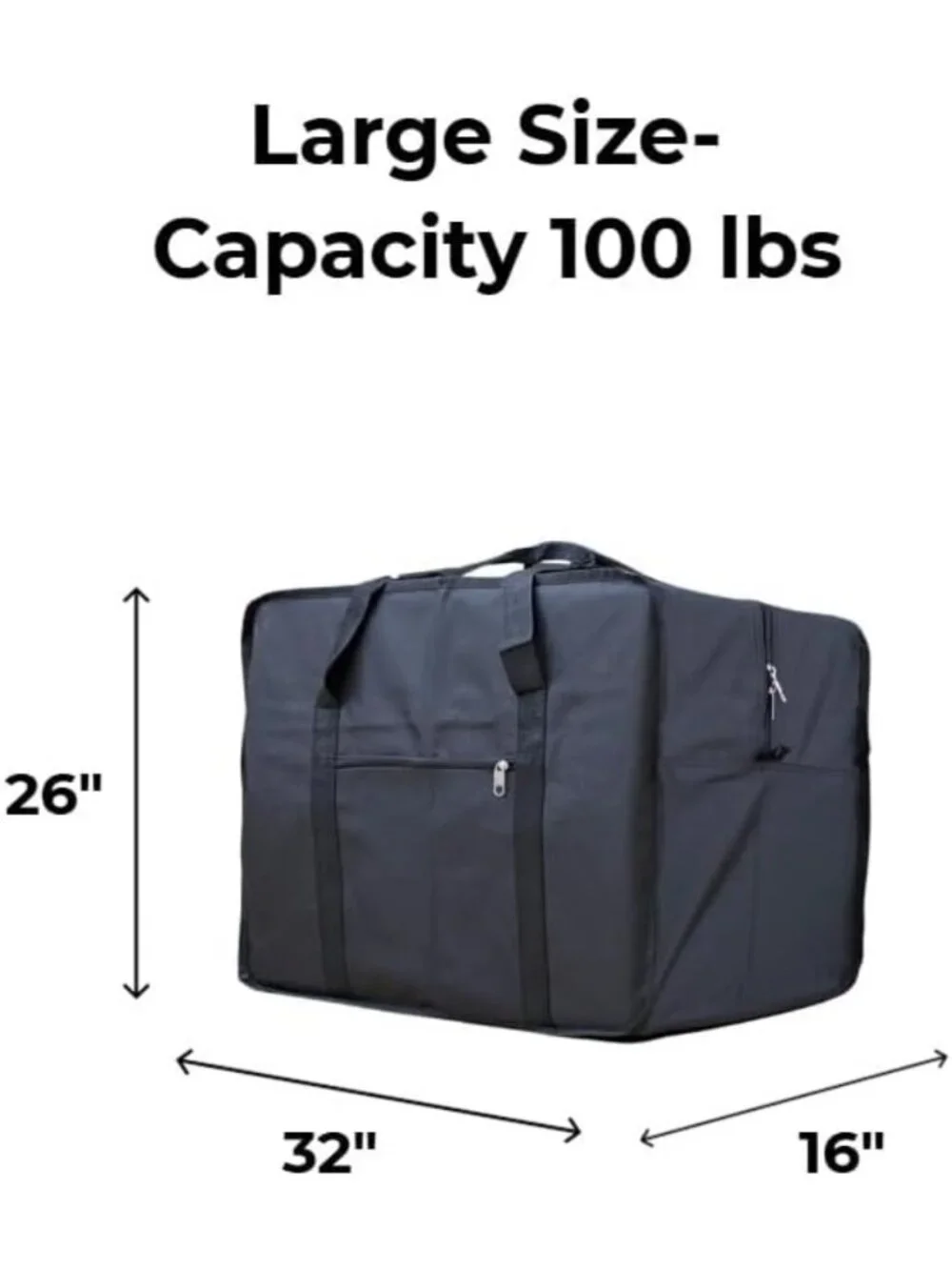 Extra Large Travel Duffel Bag - Heavy-Duty, Water-Resistant, TSA Approved, 100